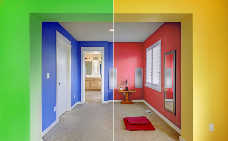Meter Gezicht omhoog binair Kleuradvies: Interieur kleuren en hun ruimtelijk effect